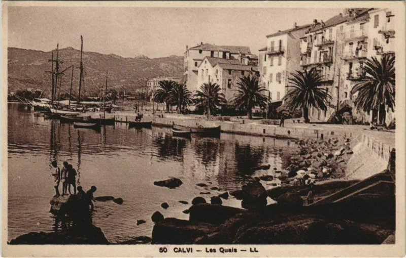 CPA Calvi Les Quais CORSICA (1078478)