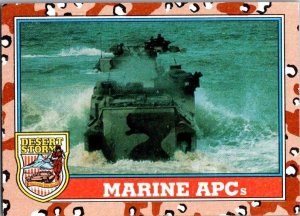 Military 1991 Topps Dessert Storm Card Marine Armored Personne Carrier sk21337