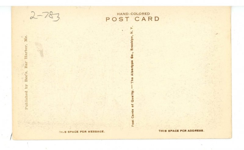 ME - Bar Harbor. Stone Stairs on Emery Path on Flying Squadron Mountain