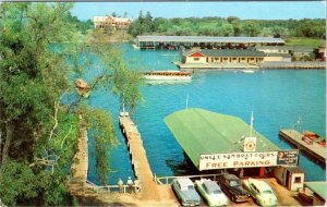 Alexandria Bay, NY New York  UNCLE SAM'S BOAT DOCKS  Tour Advertising  Postcard