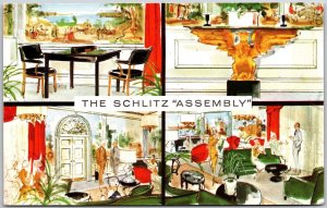 1963 Schlitz Brewing Co. Milwaukee Wisconsin WI Schlitz Assembly Posted Postcard