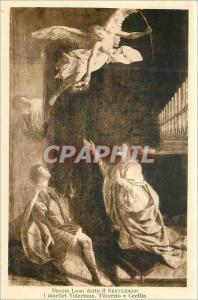 Postcard Old Orazio Lomi Gentileschi Detto it Martiri i e Cecilia Valeriano T...