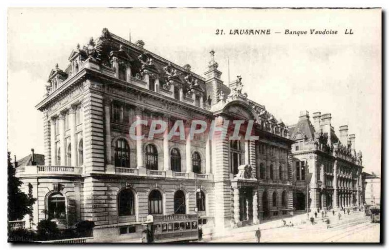 Switzerland - Schweiz - Lausanne - Vaudoise Bank - Old Postcard