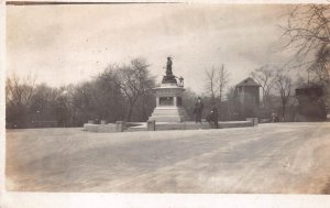 RPPC INDIAN STATUE REAL PHOTO POSTCARD (c. 1910)