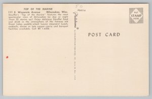 Milwaukee Wisconsin~Top of Marine Stouffers~Vintage Postcard 
