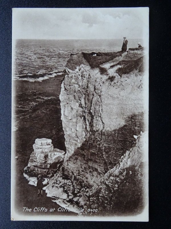 Kent MARGATE The Cliffs at CLIFTONVILLE - Old RP Postcard by J.Welsh & Sons