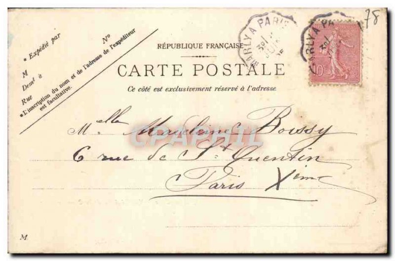 Postcard Old St Cloud Fountains Vue Generale Cascade