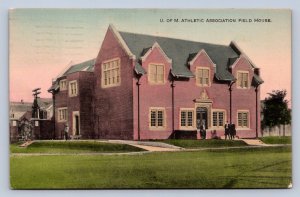 J94/ Ann Arbor Michigan Postcard c1910 University Field House Sports 370