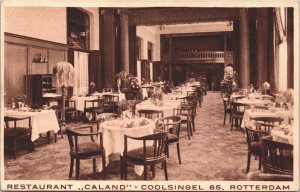 Netherlands Rotterdam Restaurant Caland Coolsingel 65 Vintage Postcard 04.92