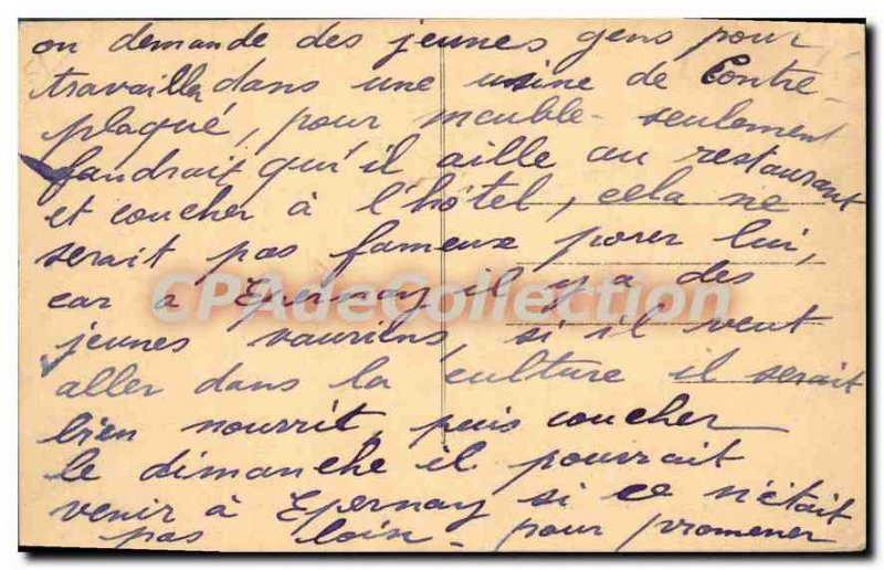 Old Postcard Epernay Vue Generale And Mount Bernou