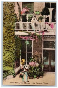 c1910's Patio Scene The Menger Hotel San Antonio Texas TX Unposted Man Postcard