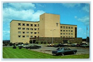 The View Of Memorial Hospital Building Cars Amsterdam New York NY Postcard 