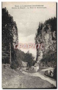 Old Postcard Route Grande Chartreuse Entree Desert Bridge of the Grand Logis