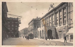 Lot281 trieste piazza tommaseo e teatro verdi real photo tramway tram italy