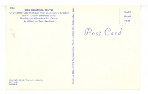 WI - Milwaukee. War Memorial Center, Milwaukee Art Center © 1958