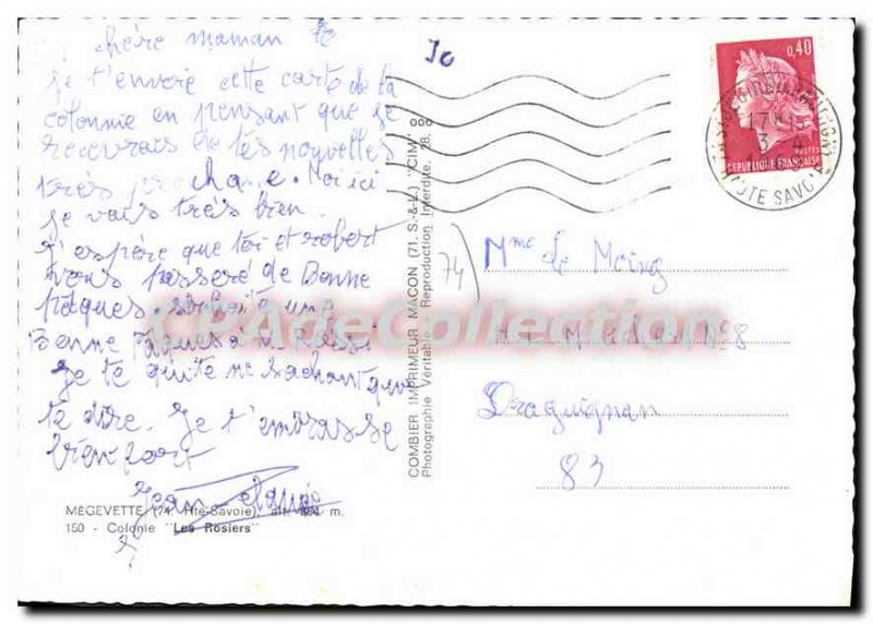 Postcard Modern Megevette Colony roses