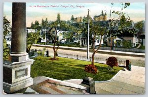 Oregon City~Homes Across Street~View from Pillar Porch~Residence District~1909