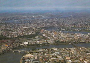 BRISBANE, ARIAL VIEW, Queensland, Australia - Vintage POSTCARD