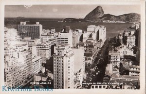 Postcard RPPC Avenida Rio Branco E Castello Rio de Janeiro Brazil