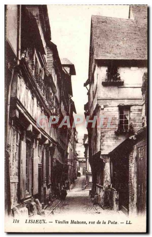 Lisieux - Rue de la Paix - Old Postcard