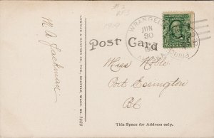 Wrangell AK Alaska Winter Scene Birdseye c1909 Lowman Hanford Postcard E91