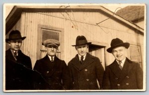 RPPC  Well Dressed Young Men   Real Photo  Postcard c1920