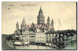 Old Postcard Mainz Dom vom Hofchen gesehen