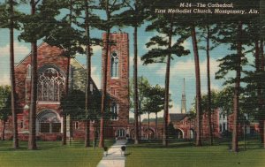 Vintage Postcard 1930's The Cathedral First Methodist Church Montgomery Alabama