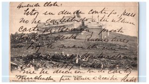 Fortaleza del Cerro Montevido Uruguay Black & White Postcard Posted 1935