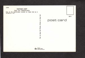MA Chatham Light House Lighthouse Cape Cod Mass Massachusetts Postcard