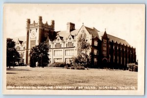 Moscow ID Postcard RPPC Photo Administration Building University Of Idaho c1910s