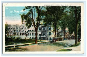 Weldon Hotel Greenfield MA Massachusetts Postcard (EL7)