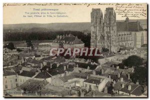 Toul Old Postcard General view taken from Saint Gengoult City Hotel Cathedrale