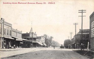 Casey Illinois Looking Down National Avenue Shops And Restaurants PC U2818