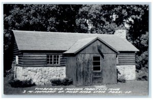1960 Timberland Museum Pilot Knob State Park Forest City IA RPPC Photo Postcard