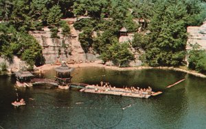 Vintage Postcard 1982 Crystal Clear Lake Mohonk Mountain House New Paltz NY