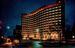 Canada Regina The Saskatchewan Power Building At Night