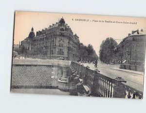 Postcard Place de la Bastille et Cours Saint-André, Grenoble, France