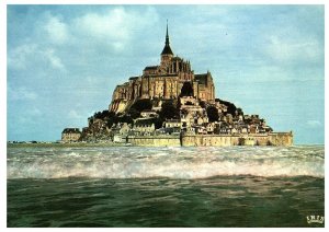 Aerial View Postcard Le Mont Saint Michel Normandy France