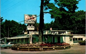 Vtg Gray Maine ME Cole Farms Restaurant Unused Chrome Postcard