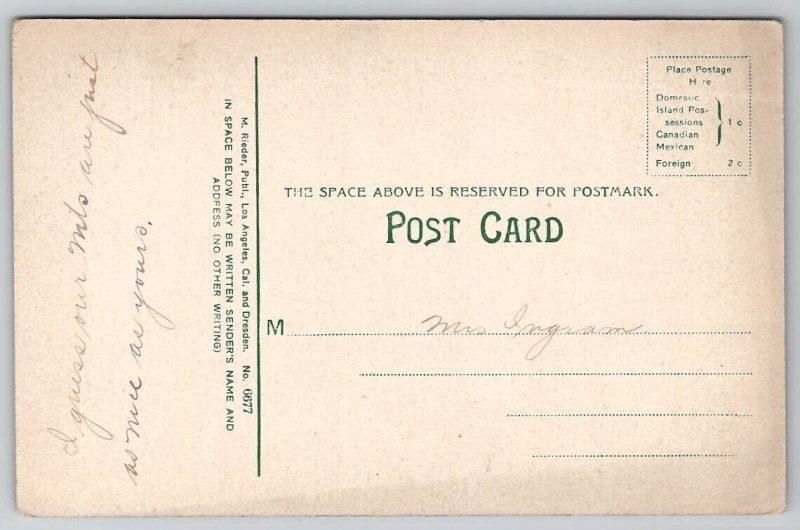 Yosemite Falls Yosemite CA California Postcard E40