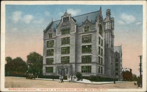 Bronx New York City Morris High School c1920 Postcard