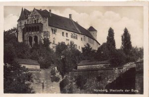 A232 Germany Nuernberg West View Castle vintage postcard