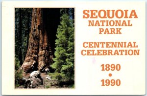 Postcard - Sequoia National Park Centennial Celebration (1890-1990) - California