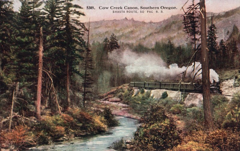 12405 Cow Creek Canyon Oregon, Shasta Route, Southern Pacific, Railroad