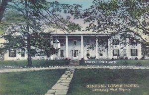 West Virginia Lewisburg General Lewis Hotel Albertype