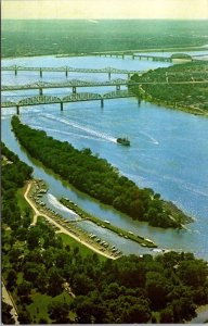 Kentucky, Louisville - Aerial View Of Ohio River - [KY-066]