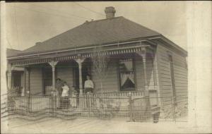 Butte MT 626 South Washington St. Home 1909 Real Photo Postcard