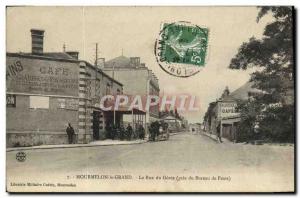 Old Postcard Mourmelon Le Grand Rue The Genie near the Post Office Cafe of & ...