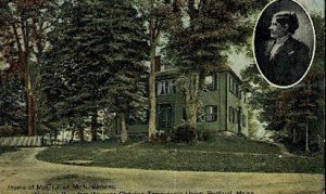 Home of Mrs. Lillian M. Stevens - Portland, Maine ME Postcard